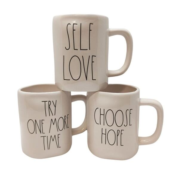 Rae Dunn Positive Affirmations Mug Bundle - Picture 1 of 4